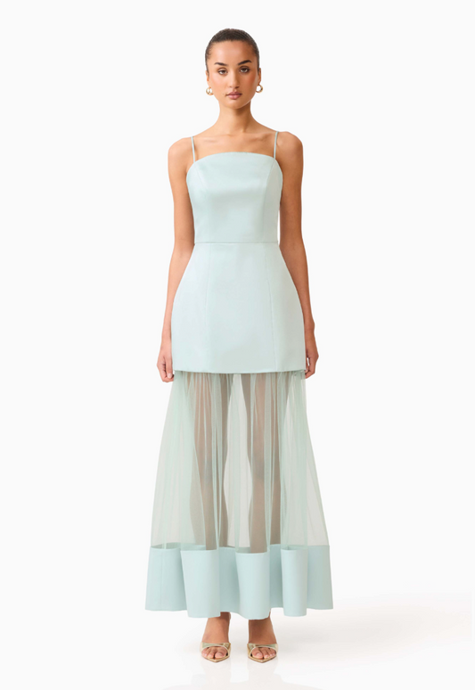 Marcella Strapless Gown in Blue | Elliatt