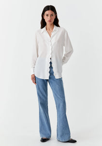 Hazel Silk Shirt Cream - Morrison