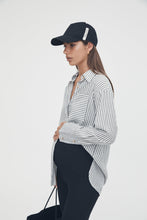 Load image into Gallery viewer, Atlas Shirt (Vertical Charcoal Strip) / Logoe Heritage