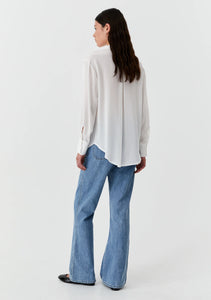 Hazel Silk Shirt Cream - Morrison