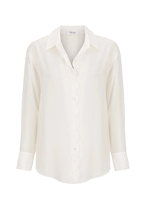 Hazel Silk Shirt Cream - Morrison