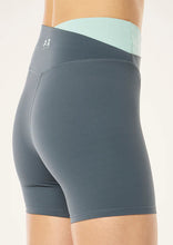 Load image into Gallery viewer, Wander 5&quot; Bike Shorts, Thunder/Dusty Mint | P E Nation