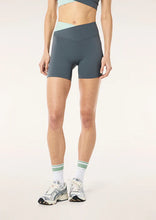 Load image into Gallery viewer, Wander 5&quot; Bike Shorts, Thunder/Dusty Mint | P E Nation