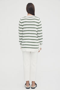 Side Tie Knit (Sage/Off White) | Legoe Heritage