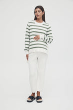 Load image into Gallery viewer, Side Tie Knit (Sage/Off White) | Legoe Heritage