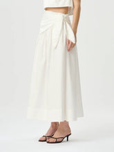 Load image into Gallery viewer, Dixie Tie Skirt White | Roame