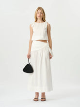 Load image into Gallery viewer, Dixie Tie Skirt White | Roame