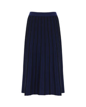Load image into Gallery viewer, Amelia Midi Wool Skirt Navy / Iris and Wool