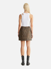 Load image into Gallery viewer, Lennie Leather Mini Skirt Brown / Ena Pelly