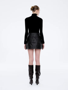 Core Leather Mini Skirt Black / Ena Pelly