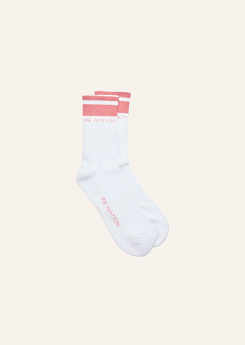 Homage Sock Optic White / Dusty Pink / PE Nation