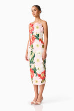 Load image into Gallery viewer, Solara Strapless Midi Dress, Pink Floral | Elliatt
