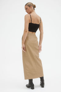 Ascend PU Maxi Skirt | SOVERE