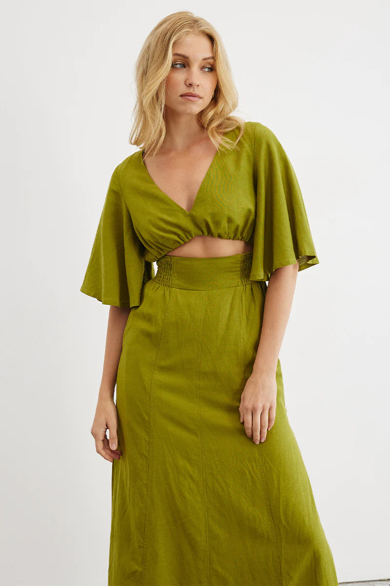 slim fit dress slacks Epiphany Midi Dress