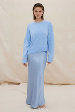 Load image into Gallery viewer, Rhyme Combo Slip Knit Dress, Dawn Blue | Sovere