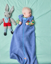 Load image into Gallery viewer, Blue Sprinkle Sherpa Sleep Bag 2.6 TOG  | Kip &amp; Co