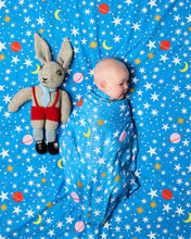 Load image into Gallery viewer, Stars and Moon Bamboo Swaddle | Kip &amp; Co