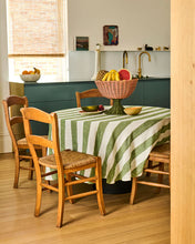 Load image into Gallery viewer, Moss Stripe Rectangular Tablecloth | Kip &amp; Co