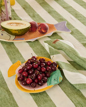 Load image into Gallery viewer, Moss Stripe Rectangular Tablecloth | Kip &amp; Co