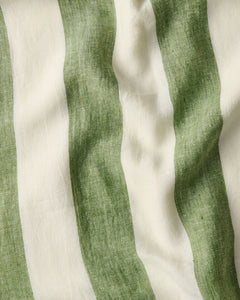 Moss Stripe Rectangular Tablecloth | Kip & Co