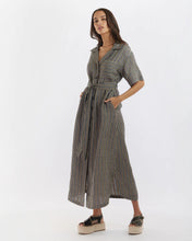 Load image into Gallery viewer, Set Sail Linen Stripe Dress / Amelius