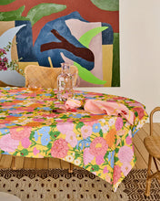 Load image into Gallery viewer, Follow The Sun Yellow Round Tablecloth | Kip &amp; Co