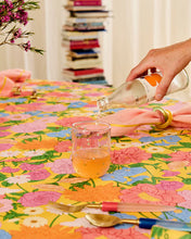 Load image into Gallery viewer, Follow The Sun Yellow Round Tablecloth | Kip &amp; Co