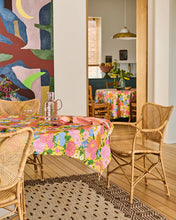 Load image into Gallery viewer, Follow The Sun Yellow Round Tablecloth | Kip &amp; Co