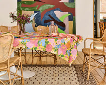 Load image into Gallery viewer, Follow The Sun Yellow Round Tablecloth | Kip &amp; Co