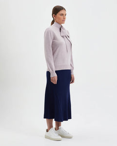 Jacqueline Bow Sweater Rose Melange / Iris & Wool