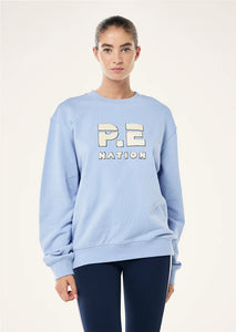 Heads Up Boucle Sweat / Dusty Blue / PE Nation