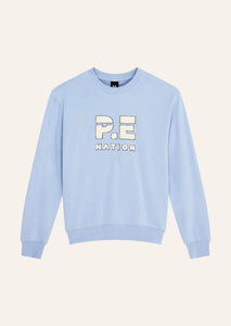 Heads Up Boucle Sweat / Dusty Blue / PE Nation