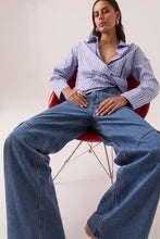 Load image into Gallery viewer, Taven Shirt, Cornflower Stripe | Sovere Studio