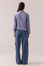 Load image into Gallery viewer, Taven Shirt, Cornflower Stripe | Sovere Studio