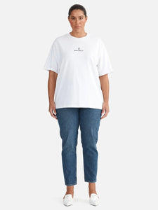 Lexi Monogram Tee - White / Ena Pelly