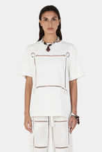 Load image into Gallery viewer, Maxwell Lattice TShirt Ivory / Hansen&amp;Gretel