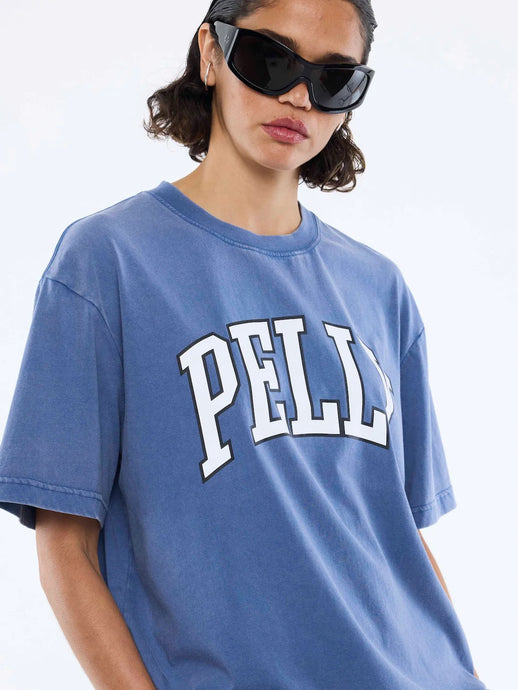 Jessie Oversized Tee Varsity Indigo Wash / Ena Pelly