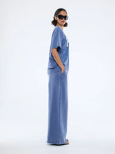 Load image into Gallery viewer, Jessie Oversized Tee Varsity Indigo Wash / Ena Pelly