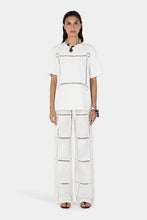 Load image into Gallery viewer, Maxwell Lattice TShirt Ivory / Hansen&amp;Gretel