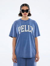 Load image into Gallery viewer, Jessie Oversized Tee Varsity Indigo Wash / Ena Pelly