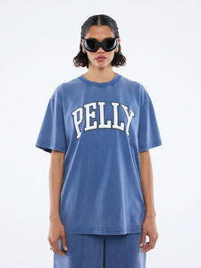 Jessie Oversized Tee Varsity Indigo Wash / Ena Pelly