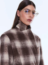 Load image into Gallery viewer, Tessa Wool Blend Coat - Sand Check | Ena Pelly