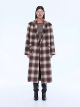 Load image into Gallery viewer, Tessa Wool Blend Coat - Sand Check | Ena Pelly