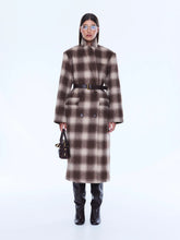 Load image into Gallery viewer, Tessa Wool Blend Coat - Sand Check | Ena Pelly