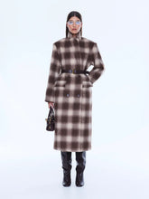 Load image into Gallery viewer, Tessa Wool Blend Coat - Sand Check | Ena Pelly