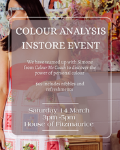 Load image into Gallery viewer, Colour Anaylsis Instore Event