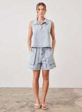 Load image into Gallery viewer, Riptide Denim Top / Esmaee