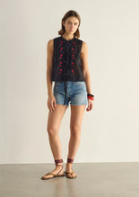 Load image into Gallery viewer, Bellamy Embroidered Blouse Black / Auguste