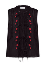 Load image into Gallery viewer, Bellamy Embroidered Blouse Black / Auguste