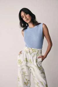 Tranquility Pant, Olive Floral | Esmaee